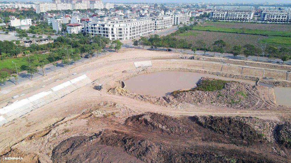 Cận cảnh công viên hơn 7 ha ở huyện Gia Lâm đang xây dựng - ảnh 4