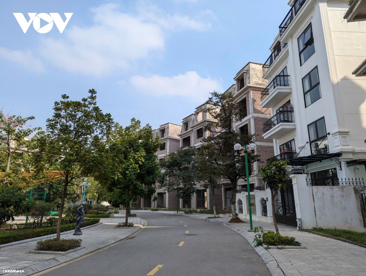 Cận cảnh khu đô thị có hàng trăm biệt thự triệu đô bị bỏ hoang ở Hà Nội - ảnh 2