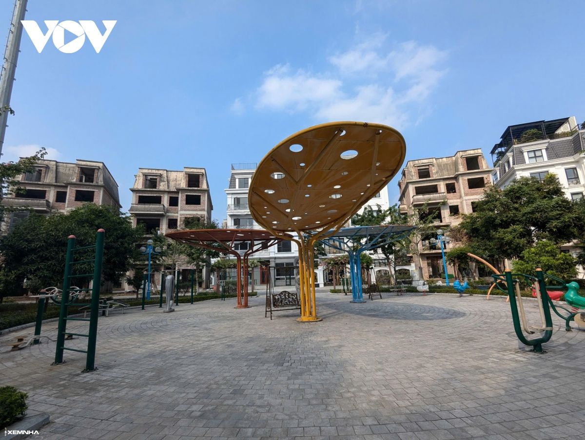 Cận cảnh khu đô thị có hàng trăm biệt thự triệu đô bị bỏ hoang ở Hà Nội - ảnh 11