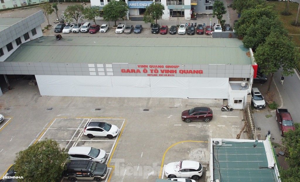 Cận cảnh nhiều dự án bãi xe tại Linh Đàm bị biến tướng, xe người dân tràn ra đường - ảnh 4