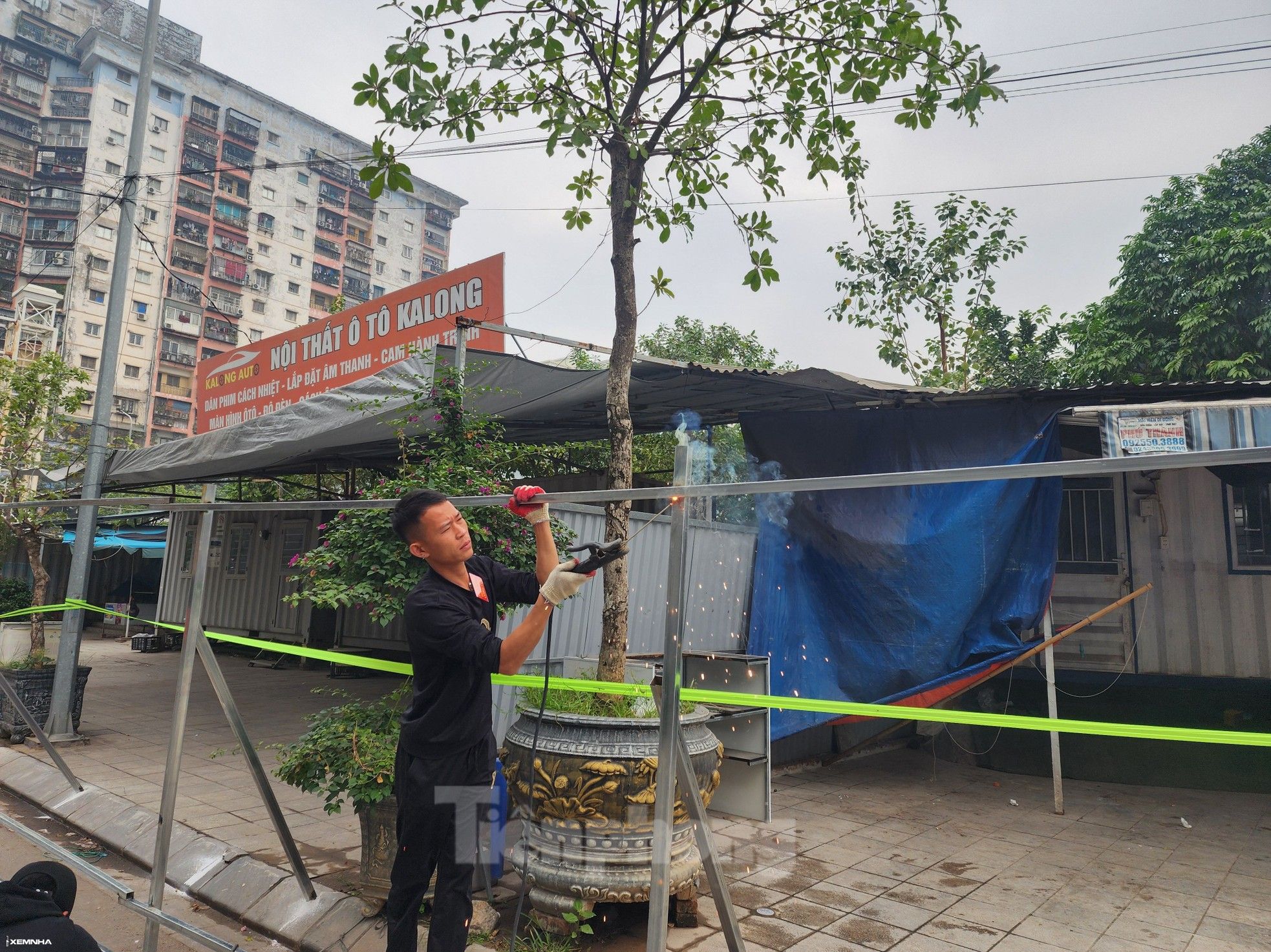 Di dời tài sản tại dự án đất bị lấn chiếm rộng hơn 4.000m2 ở Hoàng Mai - ảnh 9