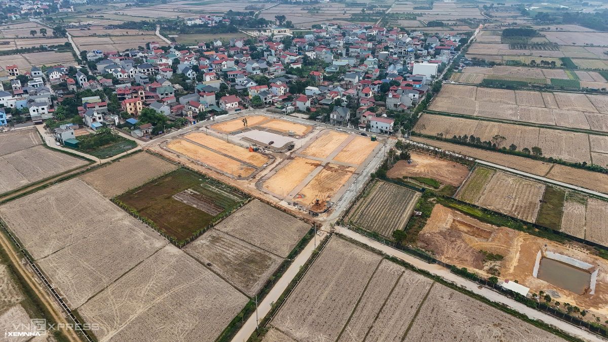 Hiện trạng khu đất đấu giá huyện ven Hà Nội được trả cao nhất 30 tỷ một m2 - ảnh 2