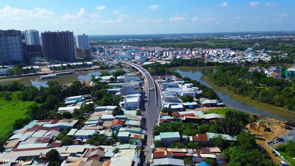 Hình ảnh cầu Rạch Đỉa mới nối quận 7 - Nhà Bè sắp thông xe - ảnh 1