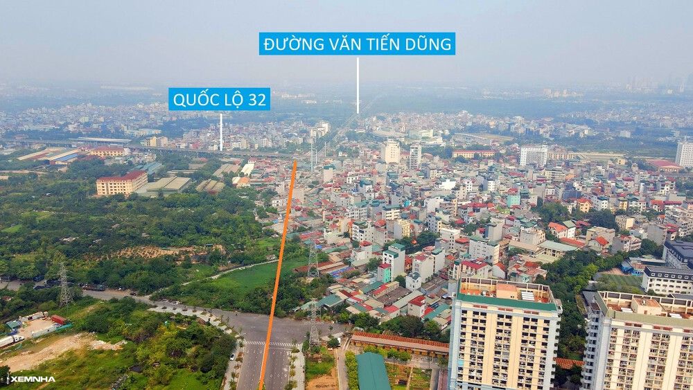 Hình ảnh nhà cửa dày đặc chưa thể giải tỏa trên lộ trình mở đường kết nối KĐT Xuân Phương đến quốc lộ 32 - ảnh 2