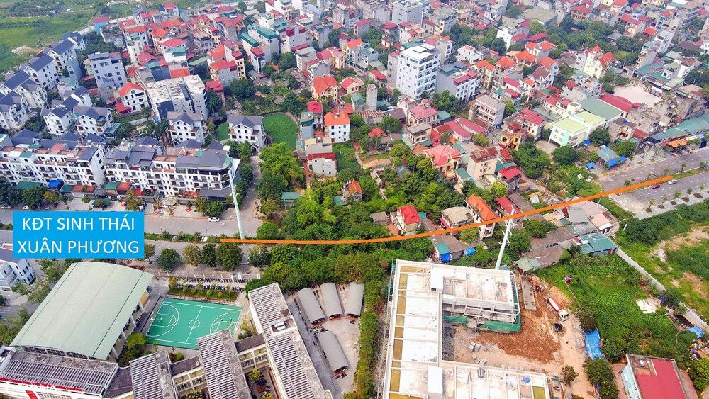 Hình ảnh nhà cửa dày đặc chưa thể giải tỏa trên lộ trình mở đường kết nối KĐT Xuân Phương đến quốc lộ 32 - ảnh 9