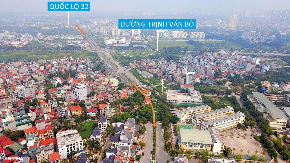 Hình ảnh nhà cửa dày đặc chưa thể giải tỏa trên lộ trình mở đường kết nối KĐT Xuân Phương đến quốc lộ 32 - ảnh 11