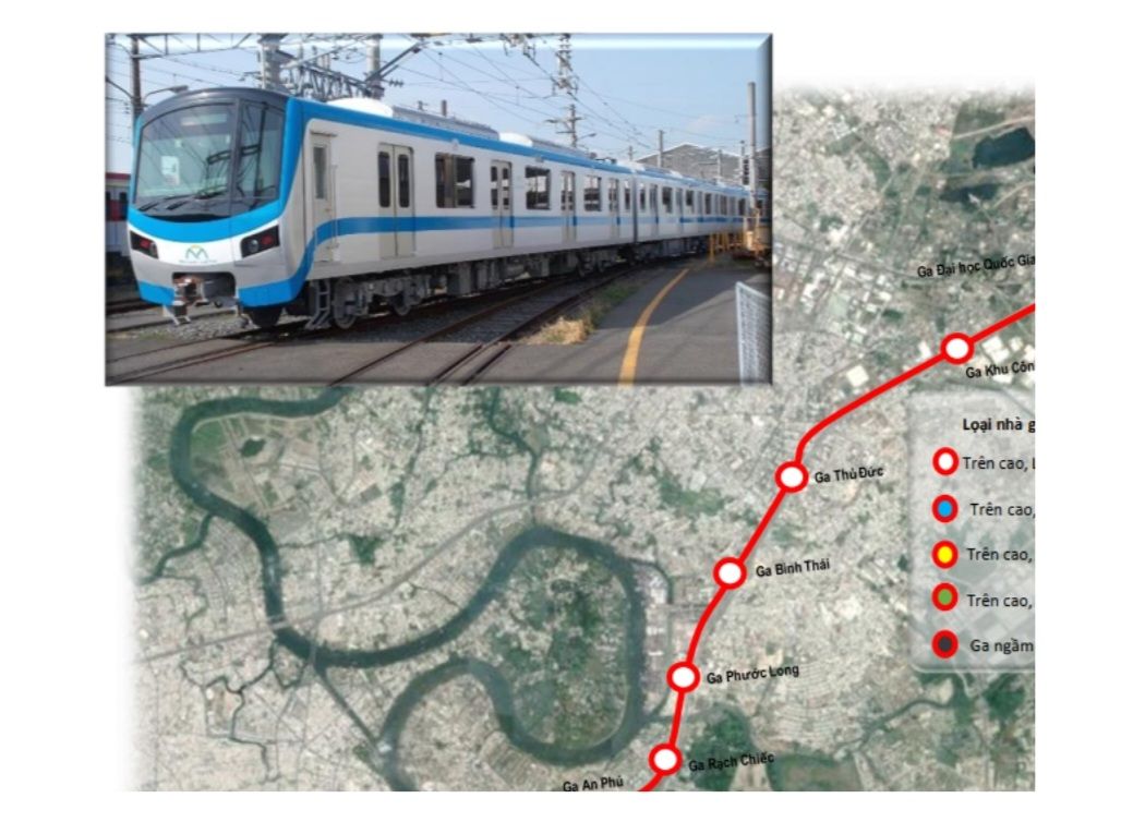 Quy  hoạch  tuyến metro số 1 (tuyến Bến Thành – Suối Tiên)